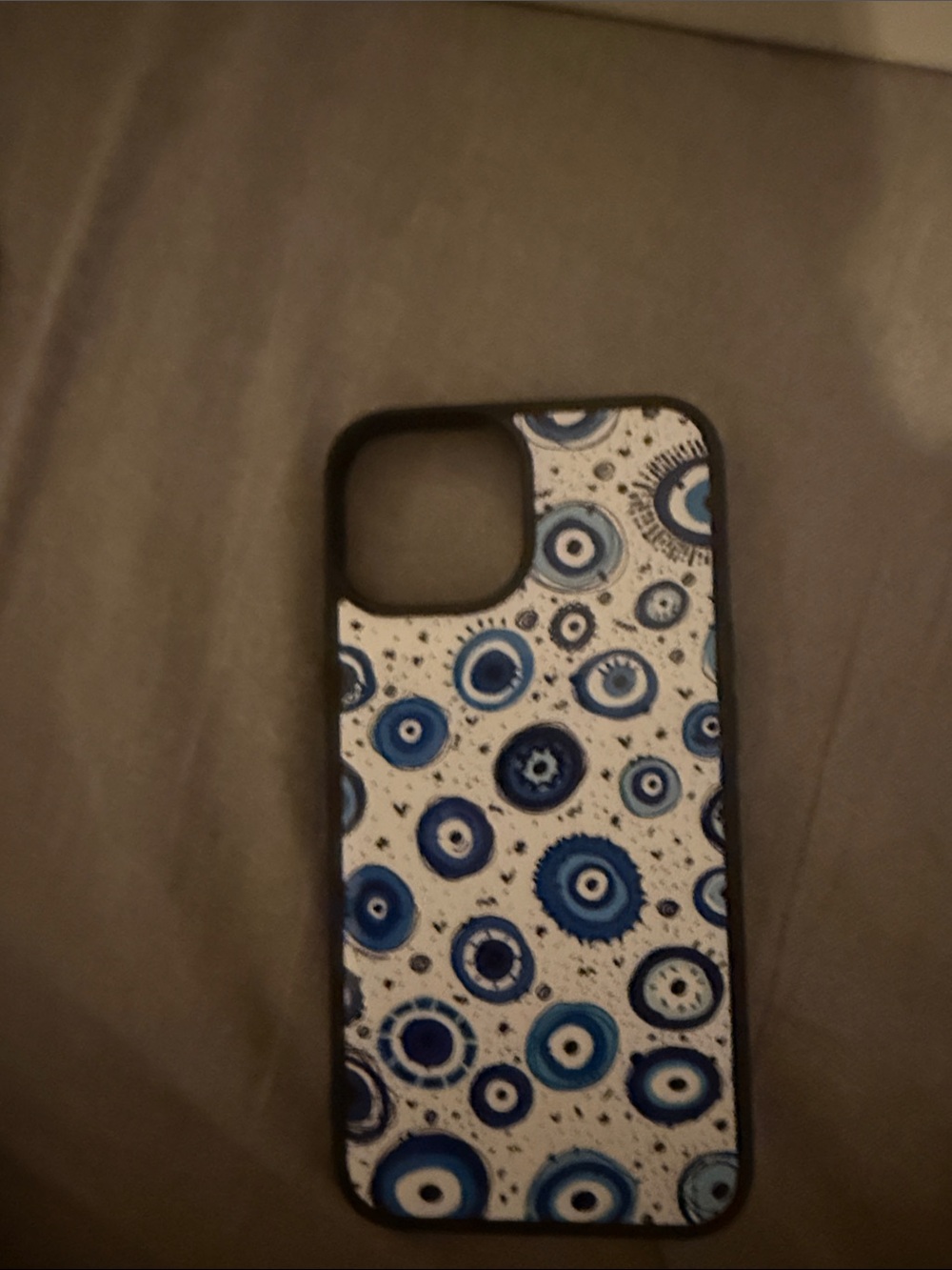 Blue Evil Eye Pattern Phone Case - Unbranded